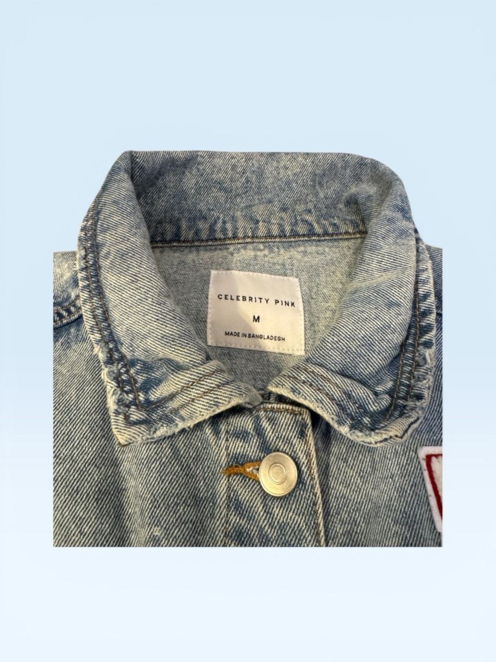 Denim Washed Jacket A Initial 23ptp - Picture 4 of 6